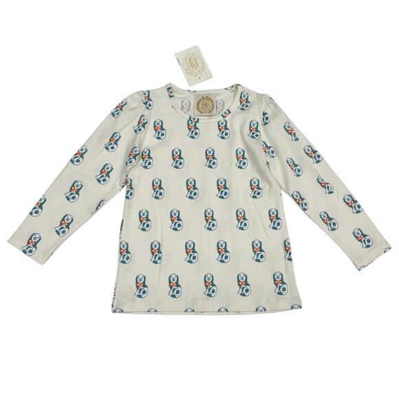 NWT TBBC Size 8 Penny's Play Shirt in Happy Hearth Spaniels - Picture 1 of 3